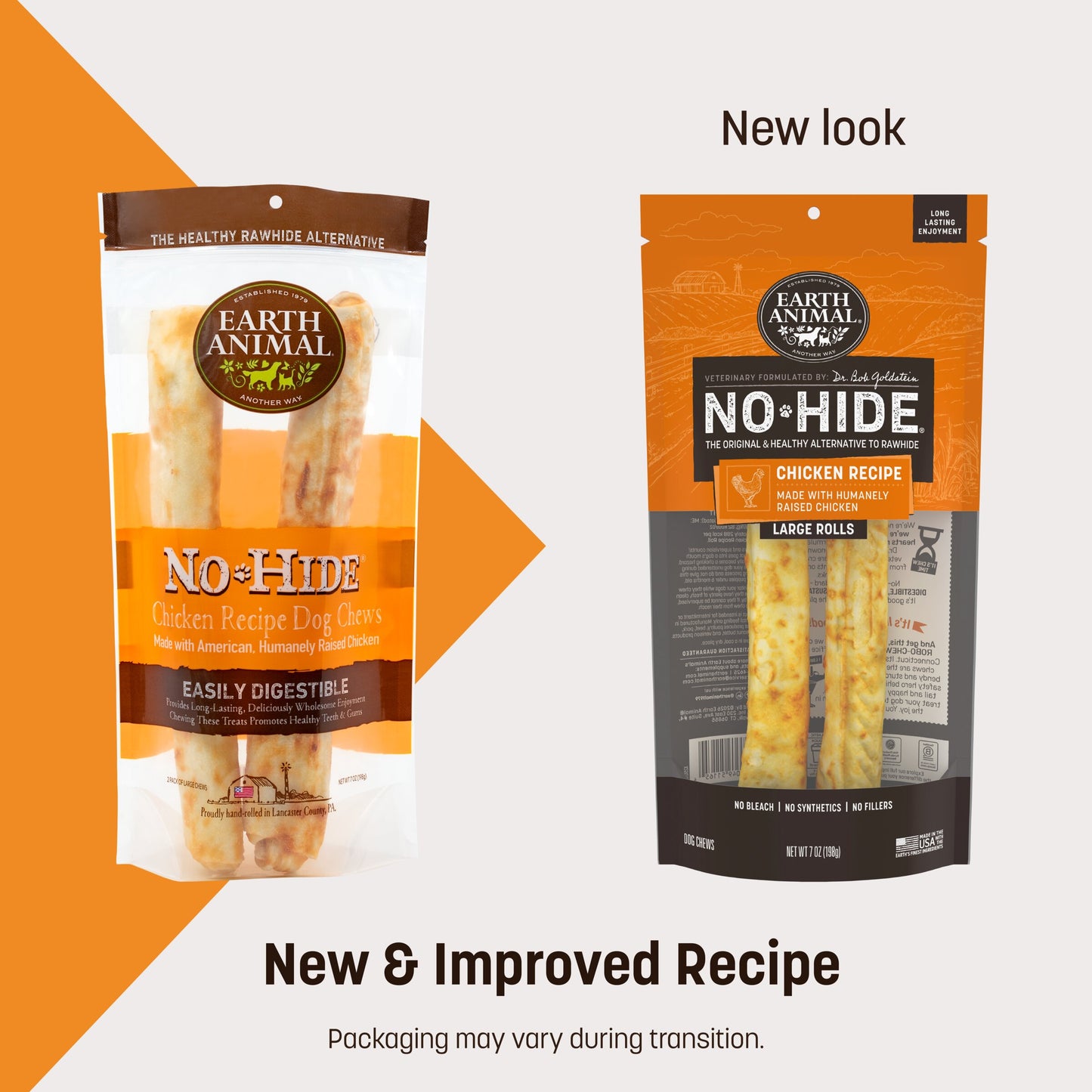 No-Hide Chicken Rolls - Large / 2 ct. Pack (front)