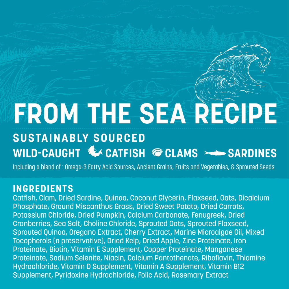 Wisdom Air-Dried From the Sea Recipe Dog Food - 2 lb. (ingredients)