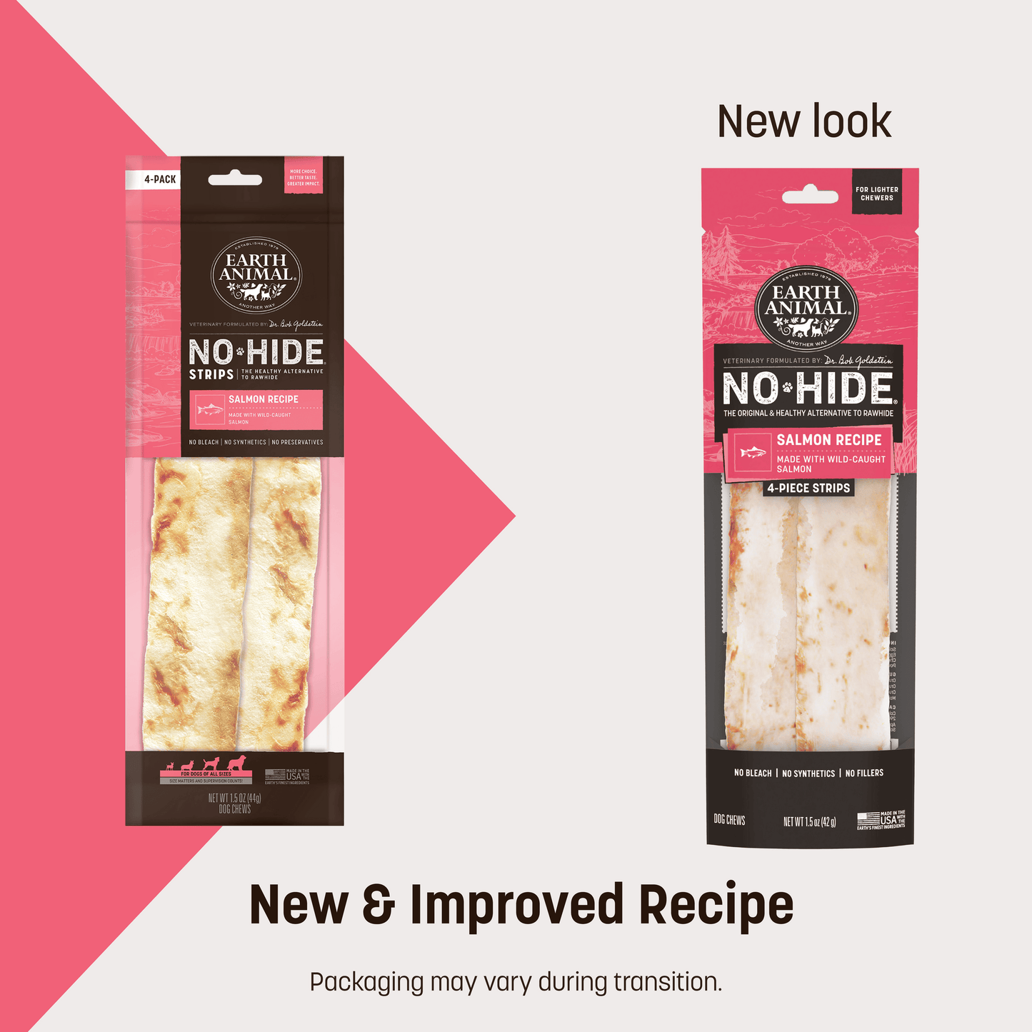 No-Hide Salmon Strips - 4 ct. Pack (frto)