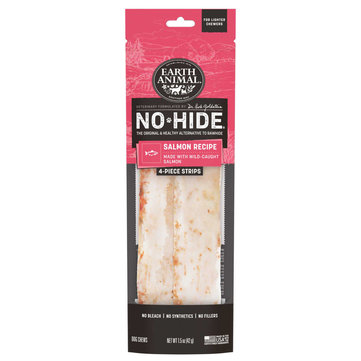 No-Hide Salmon Strips - 4 ct. Pack (main)