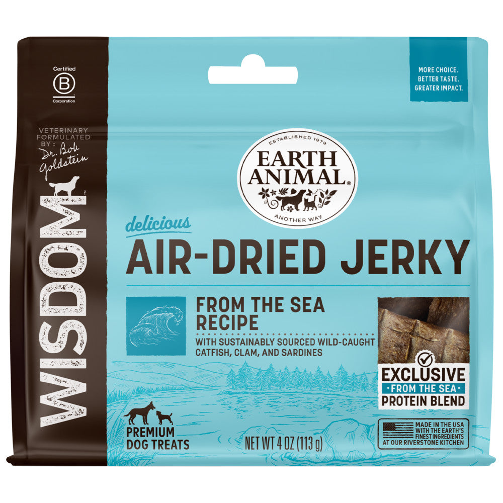 Wisdom Air-Dried From the Sea Recipe Jerky 4 oz. - Front of Package