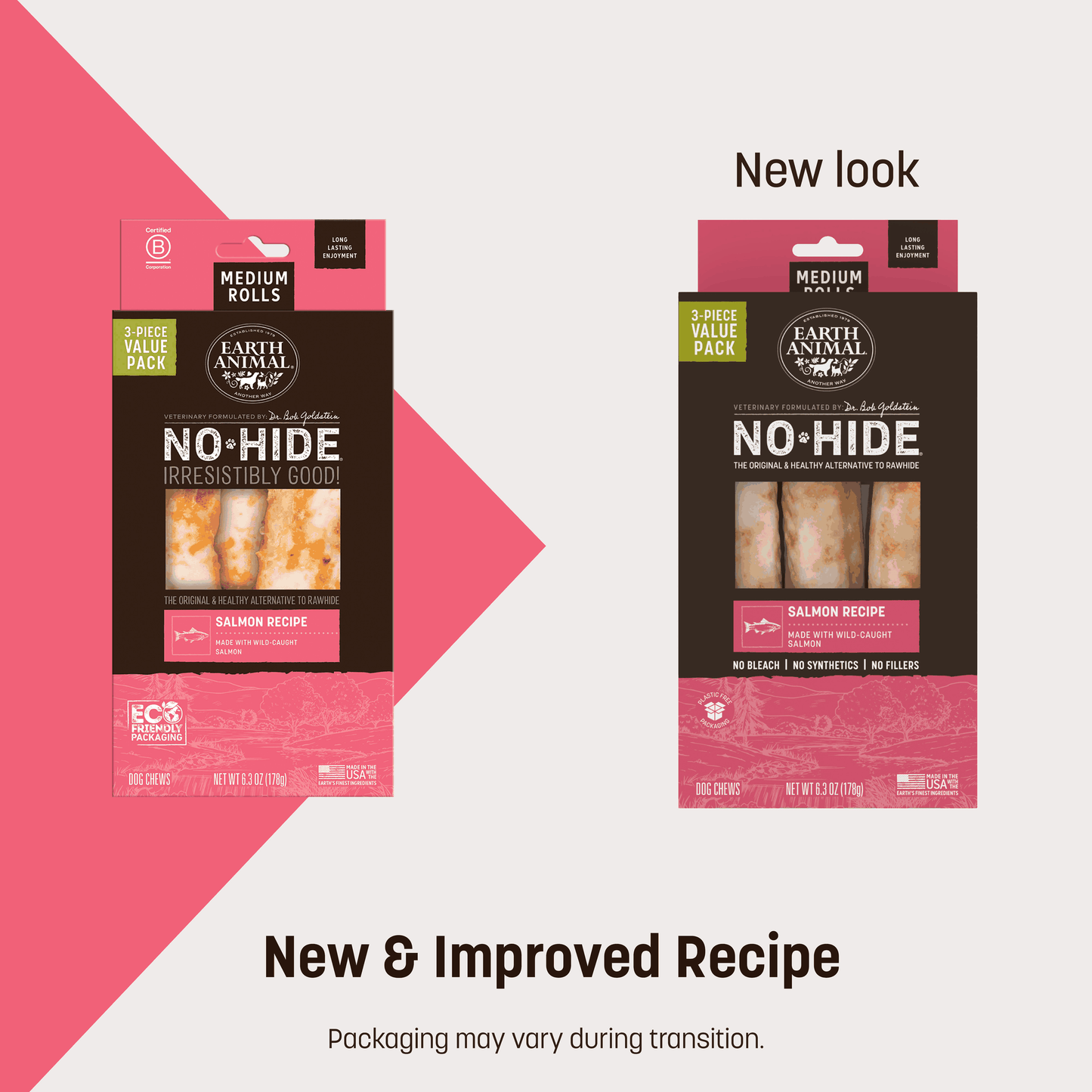 No-Hide Salmon Rolls - Medium / 3 ct. Value Pack (frto)
