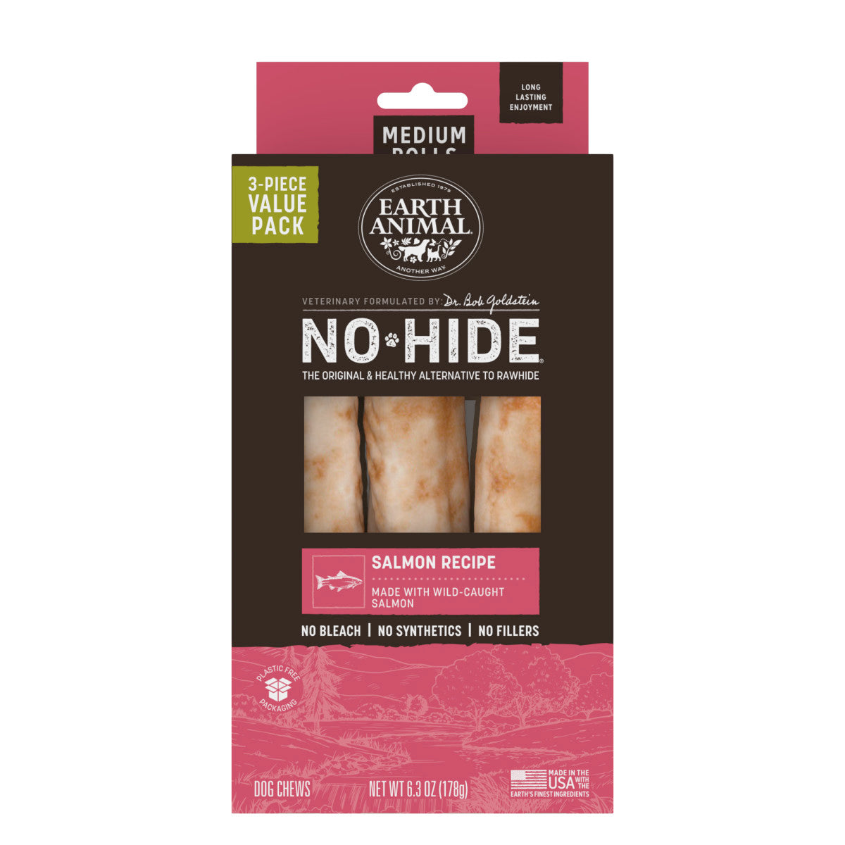 No-Hide Salmon Rolls - Medium / 3 ct. Value Pack (main)