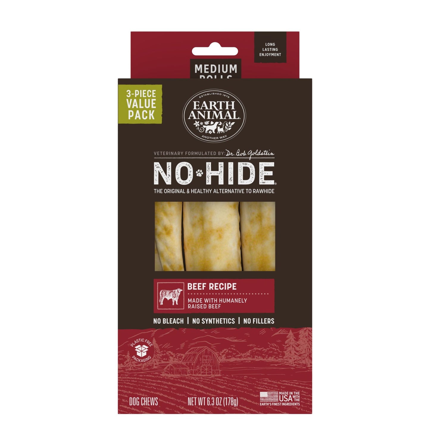 No-Hide Beef Rolls - Medium / 3 ct. Value Pack (main)