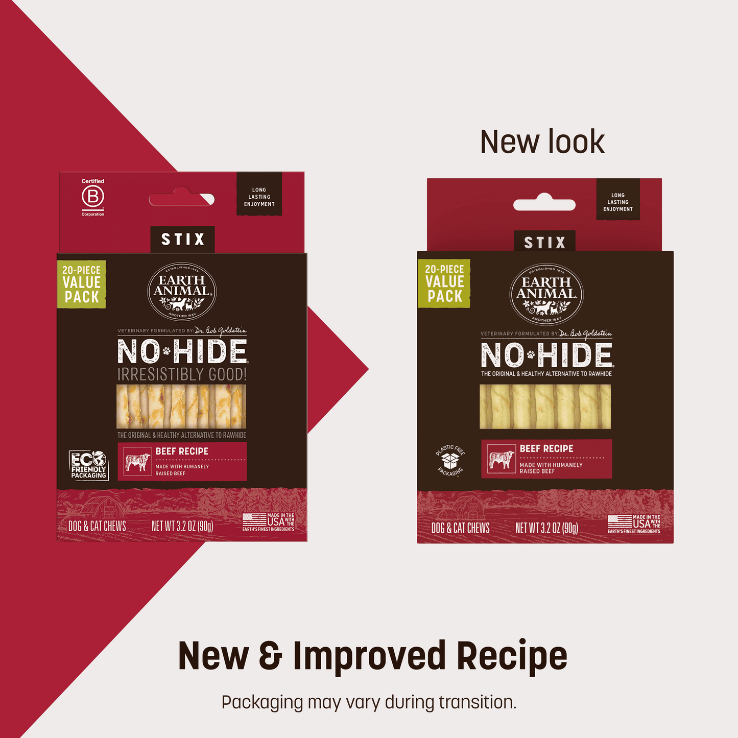 No-Hide Beef Stix - XS / 20 ct. Value Pack (frto)