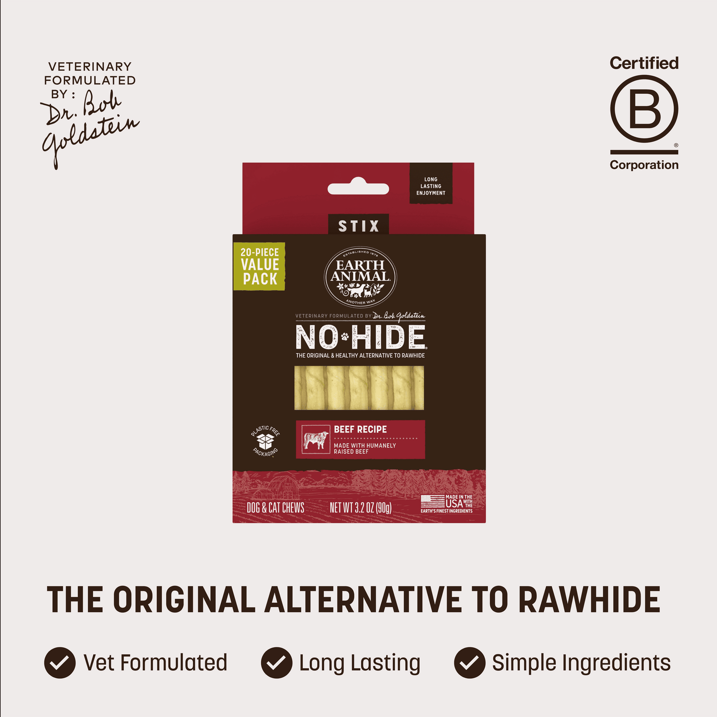 No-Hide Beef Stix - XS / 20 ct. Value Pack (prod)