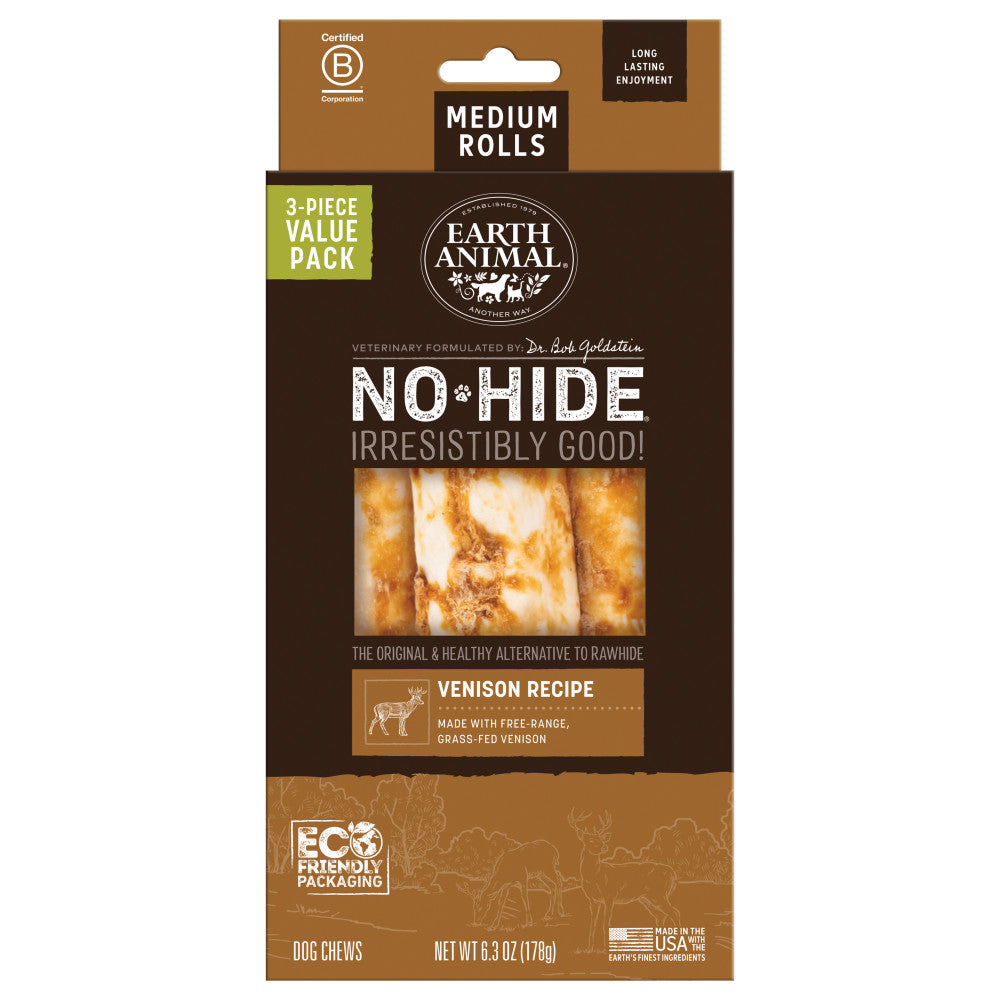 No-Hide Venison Rolls — Medium 3 ct. Value Pack — MAIN