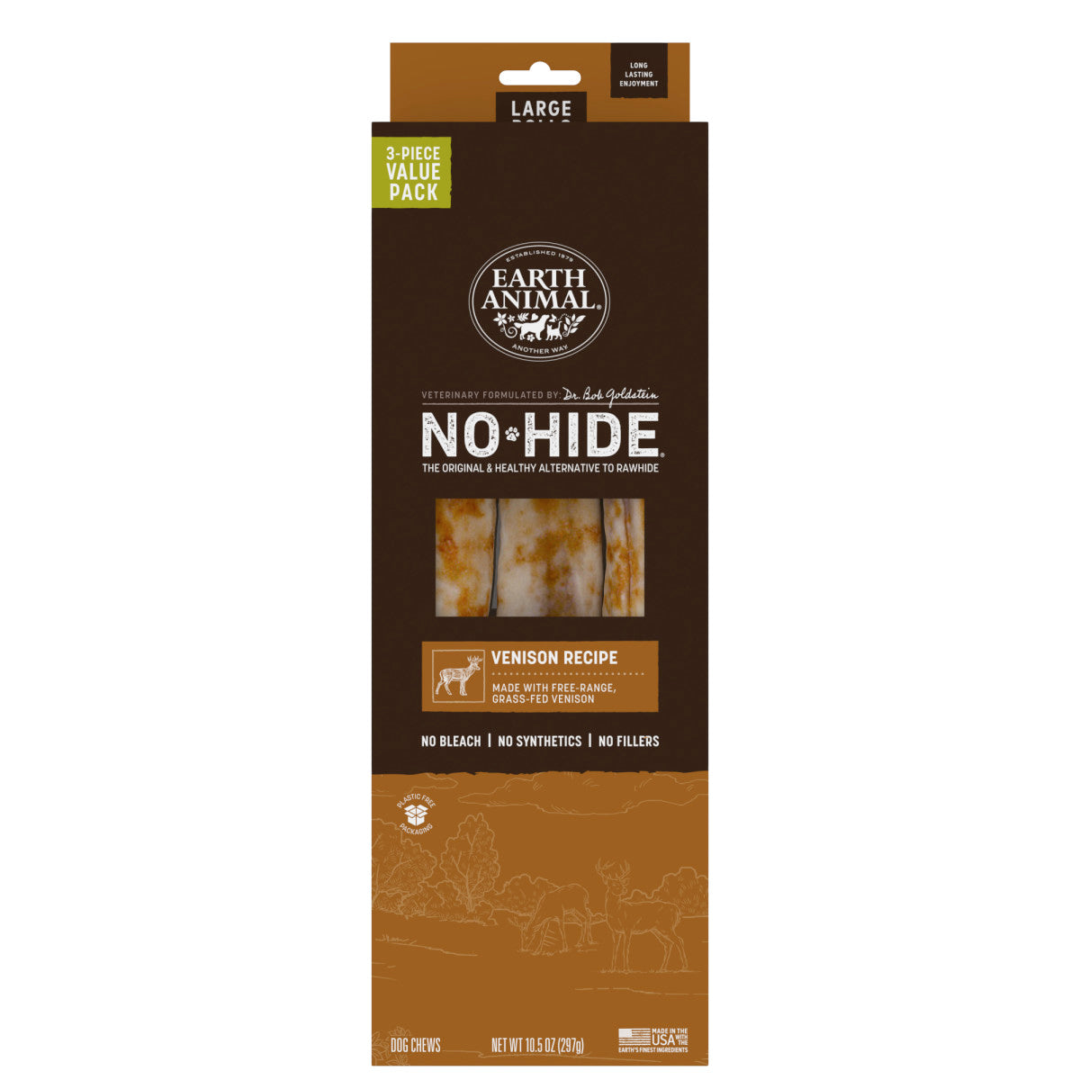 No-Hide Venison Rolls - Large / 3 ct. Value Pack (main)