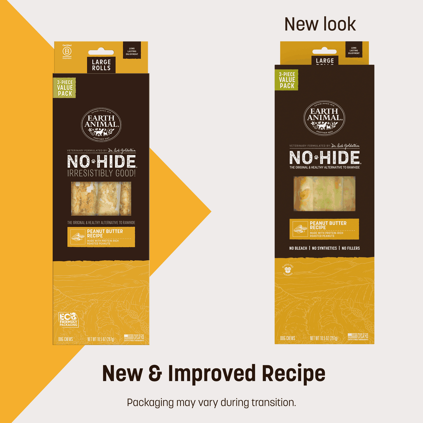 No-Hide Peanut Butter Rolls - Small / 6 ct. Value Pack (frto)