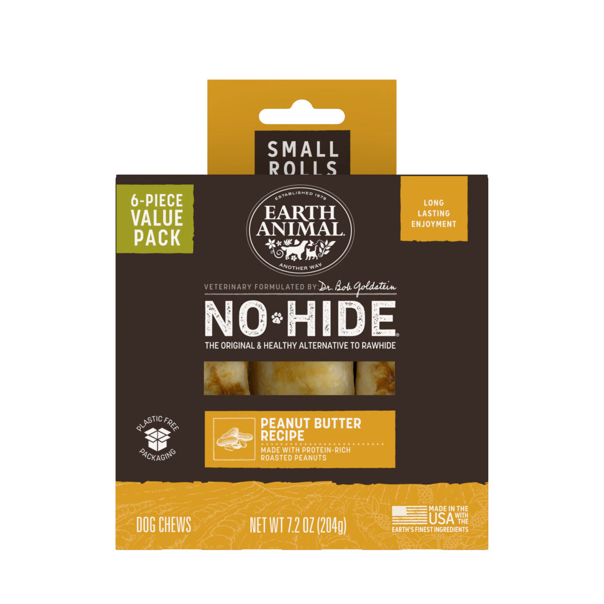 No-Hide Peanut Butter Rolls - Small / 6 ct. Value Pack (main)