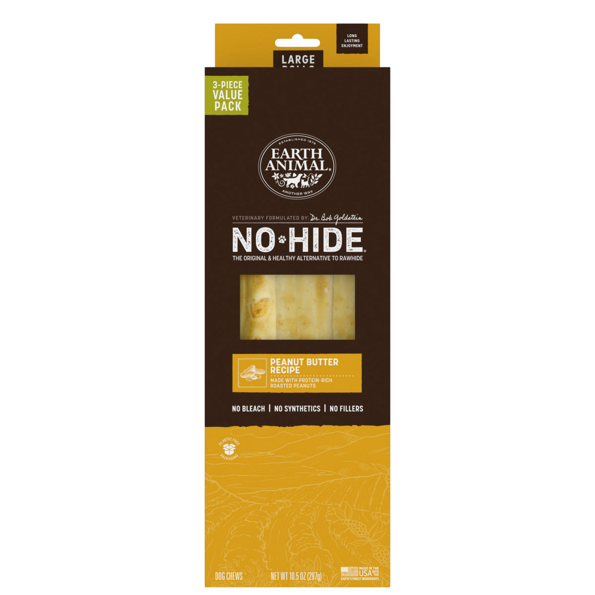 No-Hide Peanut Butter Rolls - Large / 3 ct. Value Pack (main)