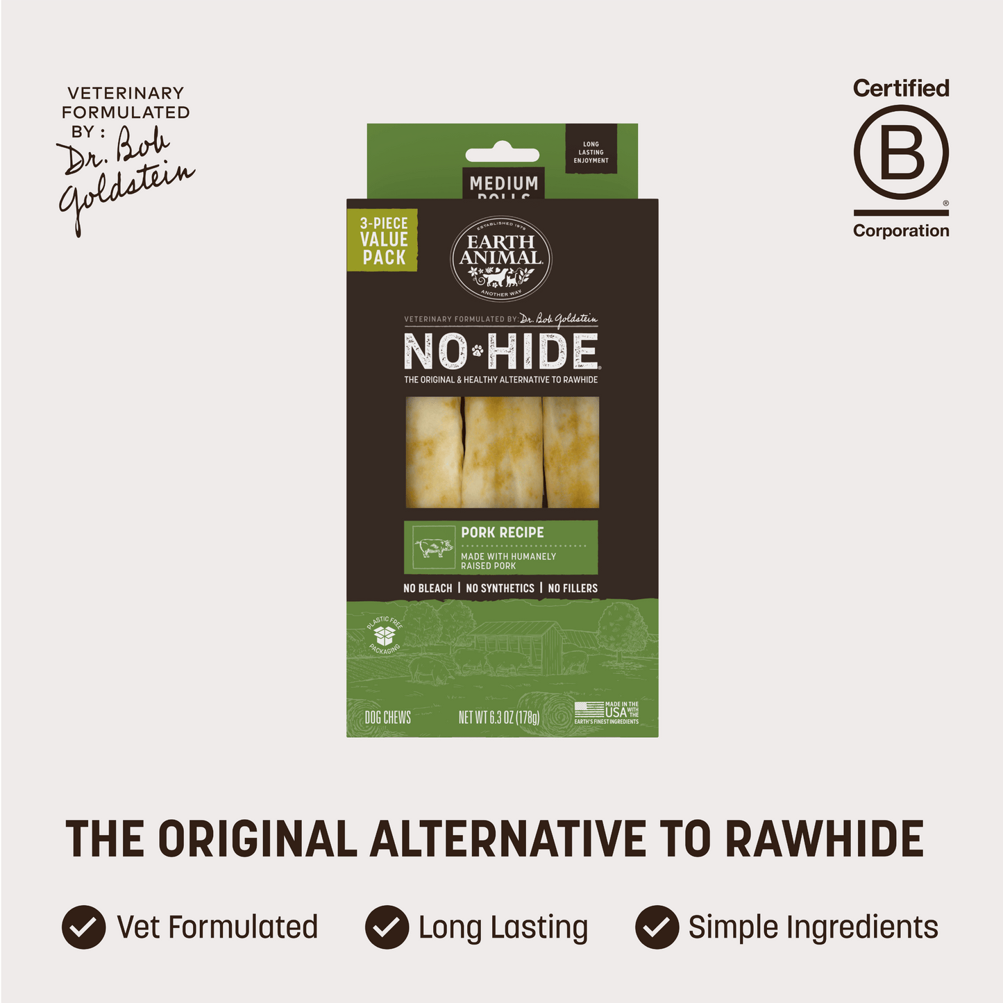 No-Hide Pork Rolls - Medium / 3 ct. Value Pack (prod)