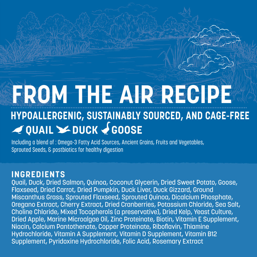 Wisdom Air-Dried From the Air Recipe Dog Food - 8 lb. (ingredients)
