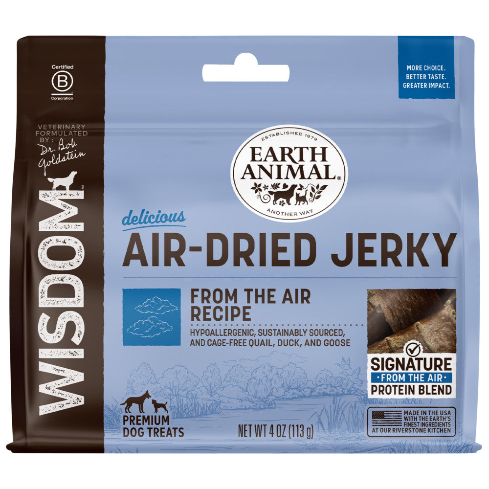 Wisdom Air-Dried From the Air Recipe Jerky 4 oz. - Front of Package