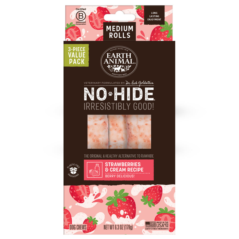 No-Hide Strawberries & Cream Rolls — Medium 3 ct. Value Pack — MAIN