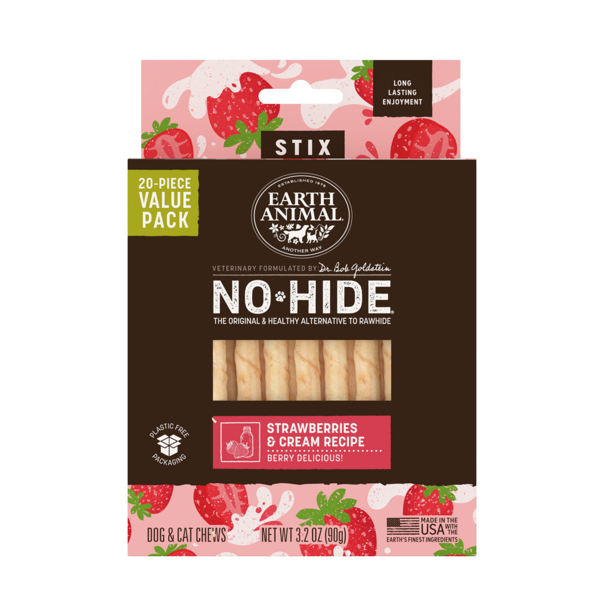 No-Hide Strawberries & Cream Stix - XS / 20 ct. Value Pack (main)