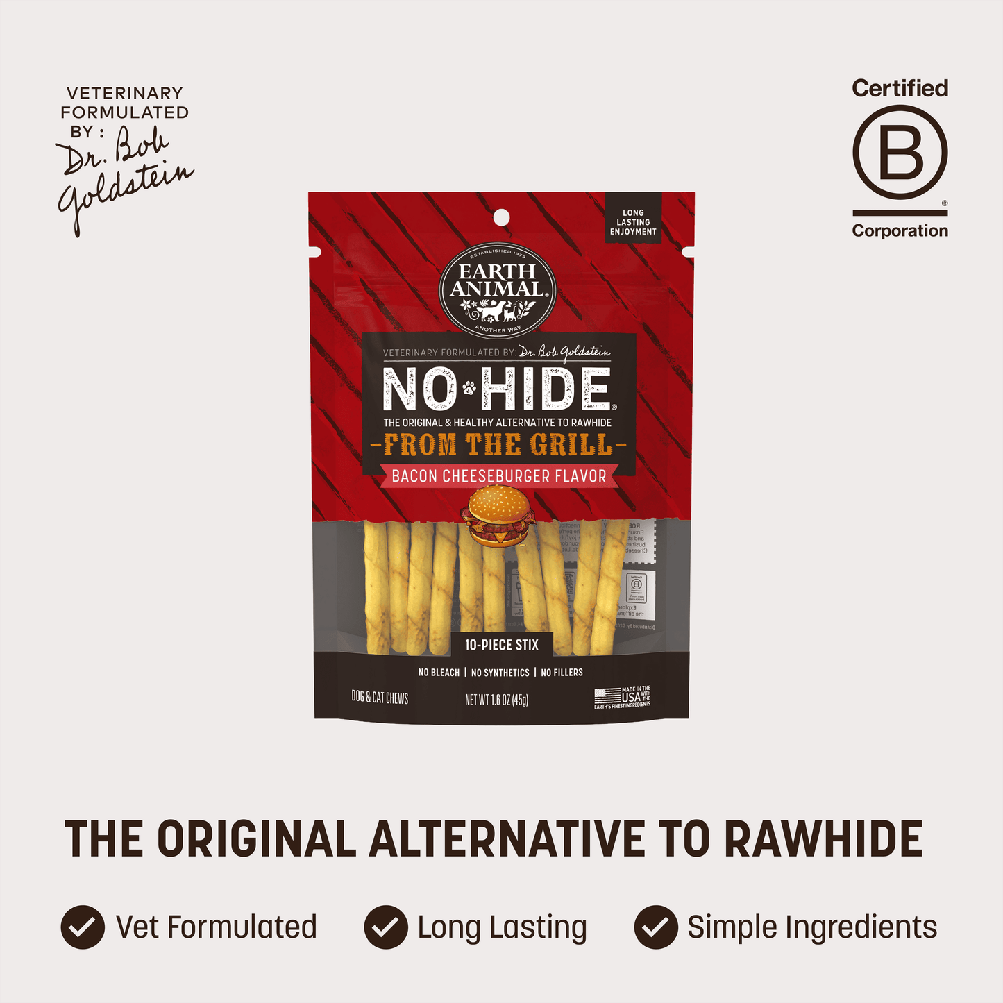 No-Hide Bacon Cheeseburger Stix - XS / 10 ct. Pack (prod)