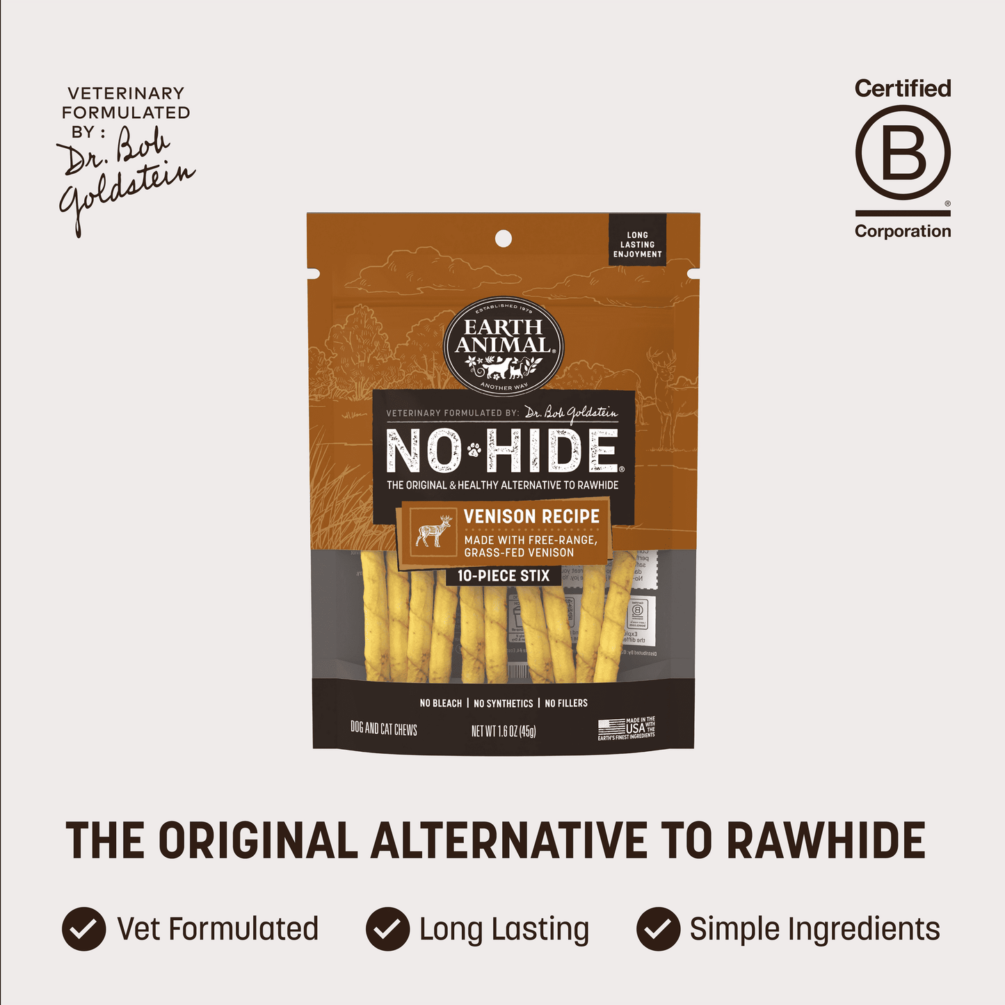 No-Hide Venison Stix - XS / 10 ct. Pack (prod)