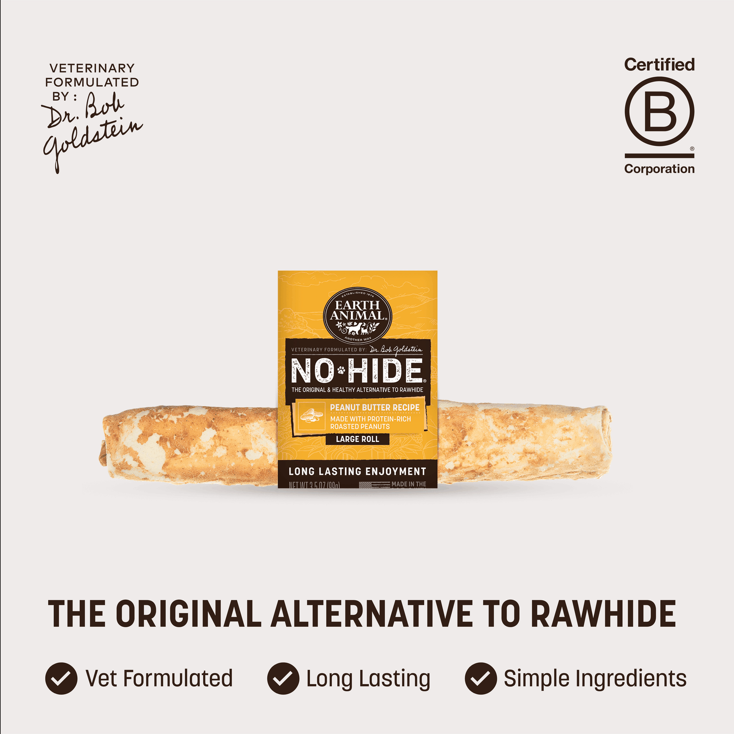 No-Hide Peanut Butter Rolls - Large / Single (prod)
