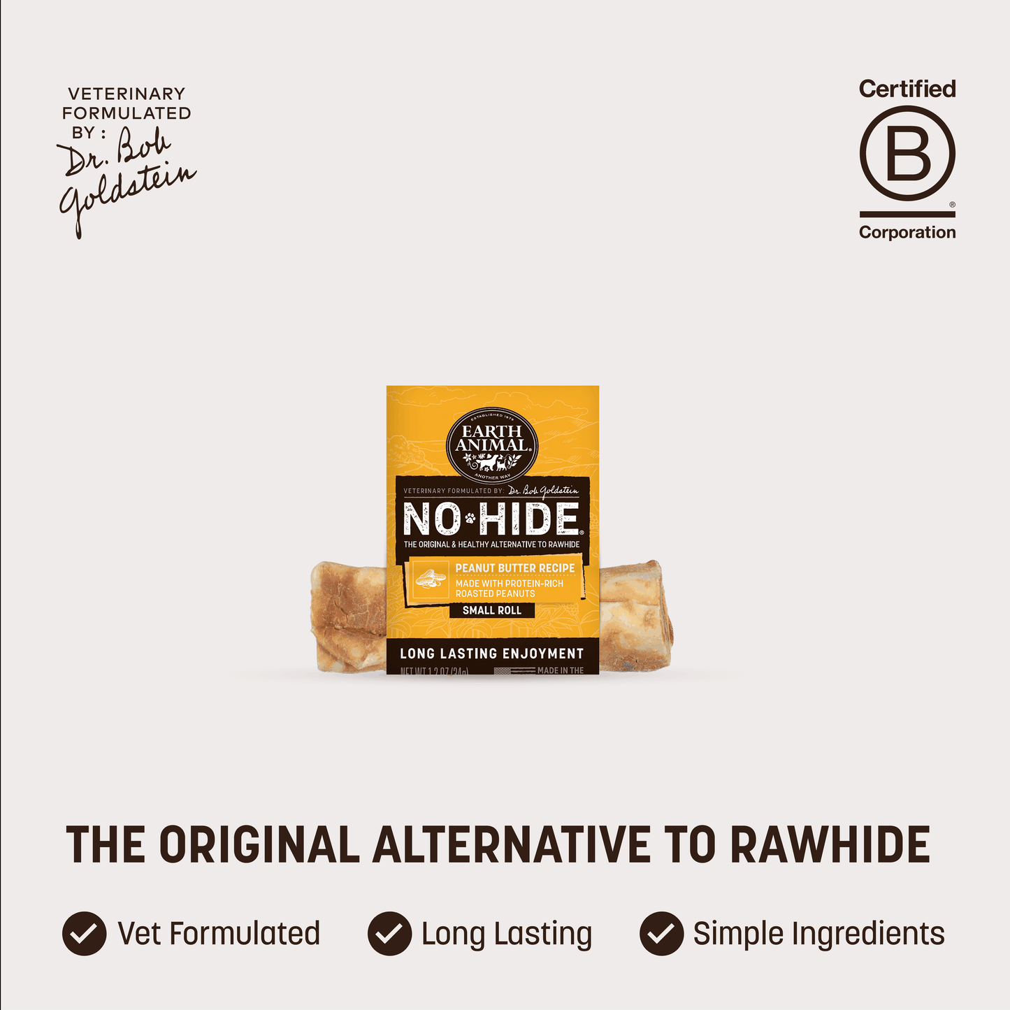No-Hide Peanut Butter Rolls - Small / Single (prod)