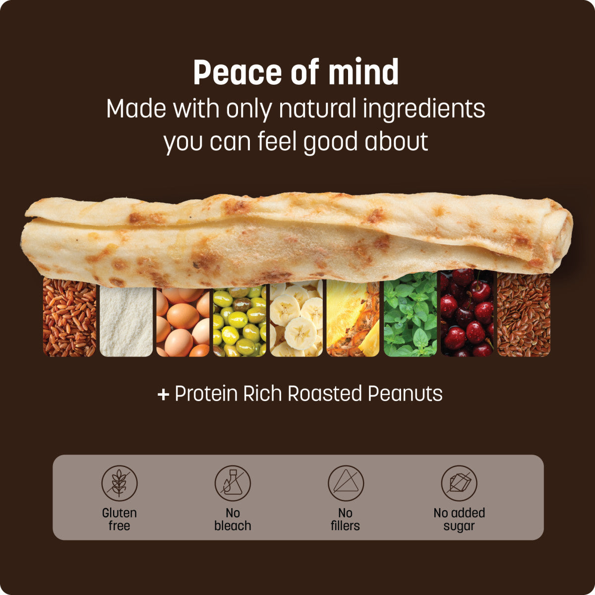 No-Hide Peanut Butter Rolls - Small / Single (ingr)