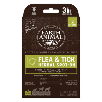 Flea & Tick Herbal Spot-On for Cats Cats - Front of Package