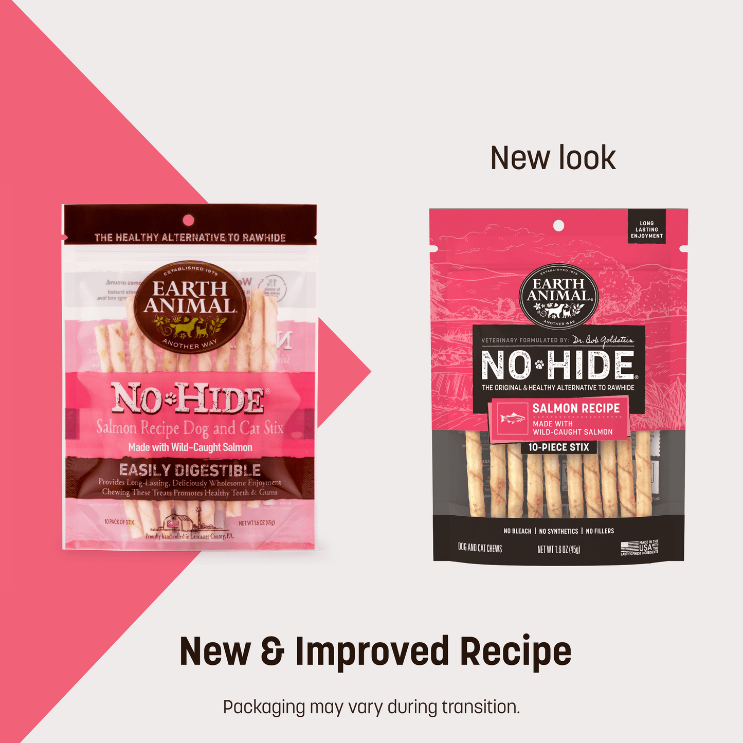 No-Hide Salmon Stix - XS / 10 ct. Pack (frto)