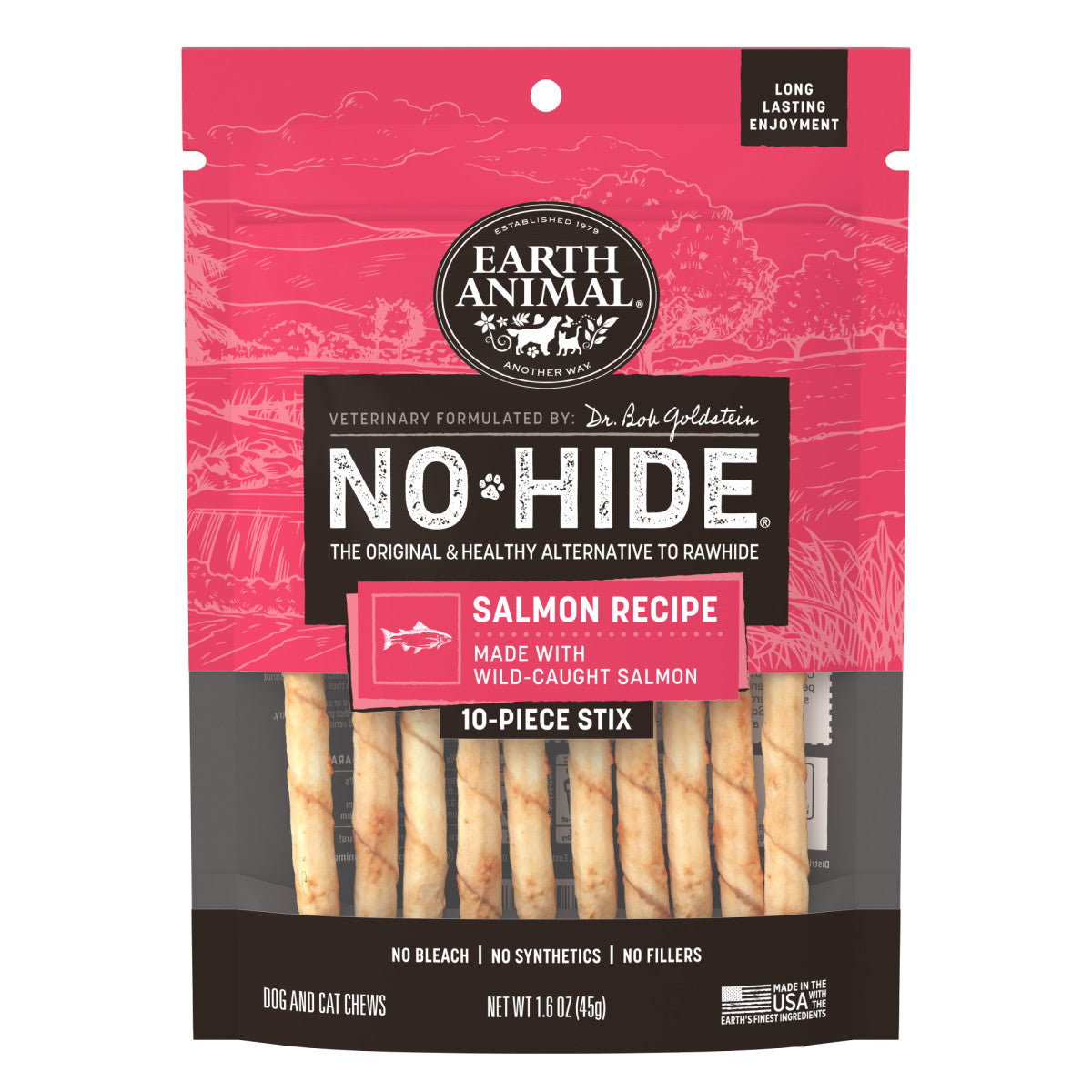 No-Hide Salmon Stix - XS / 10 ct. Pack (main)