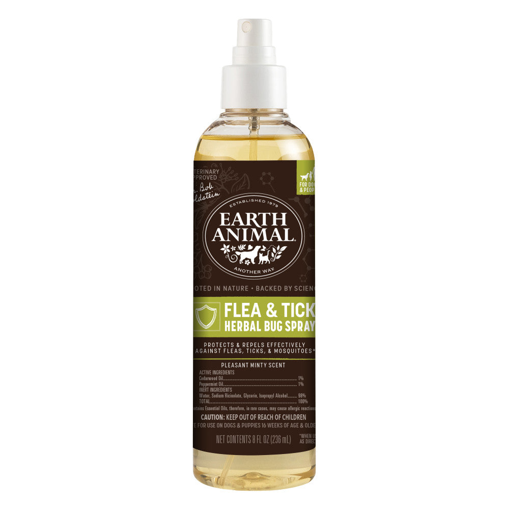 Flea & Tick Herbal Bug Spray for Dogs & People 8 oz. - Front of Package