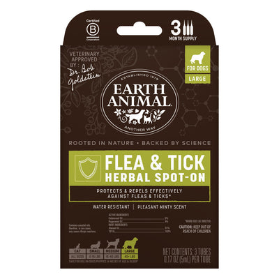 Flea & Tick Herbal Spot-On for Dogs Large Dogs - Front of Package
