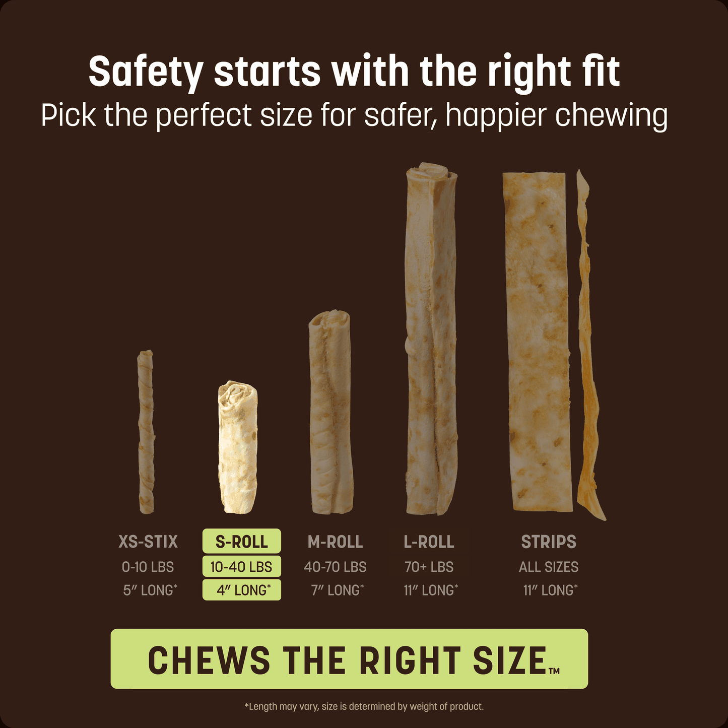 No-Hide Beef Rolls - Small / Single (sfty)