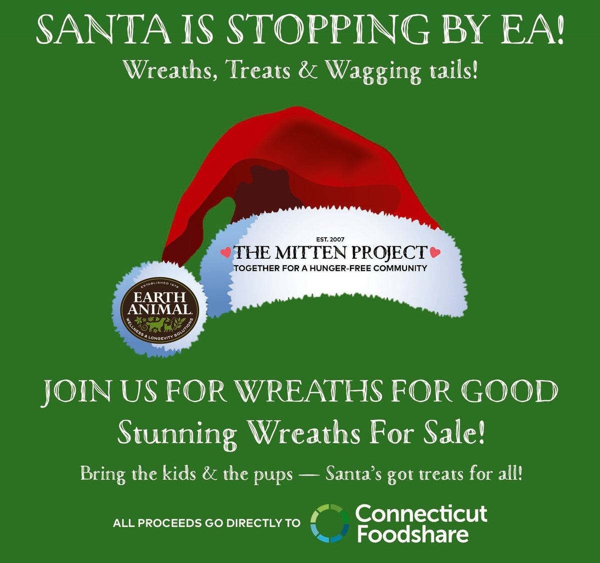 Wreaths for Good + Santa · Sat, Dec 5, 11 AM - 2 PM