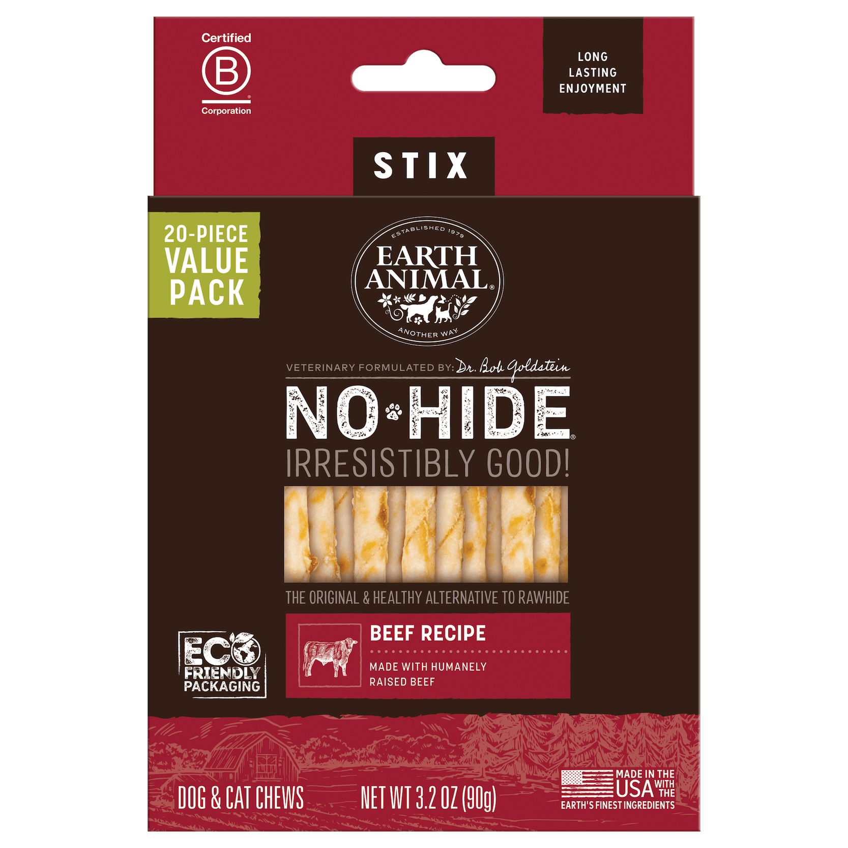 No Hide Chews Beef Stix