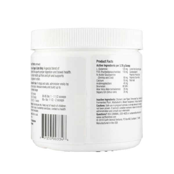 Healthy Digestion Nature's Protection supplement back