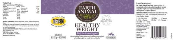 Nature's Protection Healthy Weight label