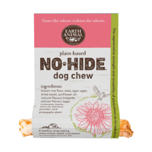 Plant-based No-Hide dog chew salmon flavor small