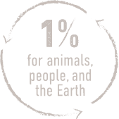1% for Animals, People and the Earth Logo
