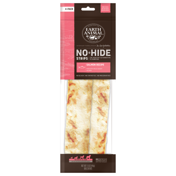 No-Hide® Salmon Strips - 4-pack - Front