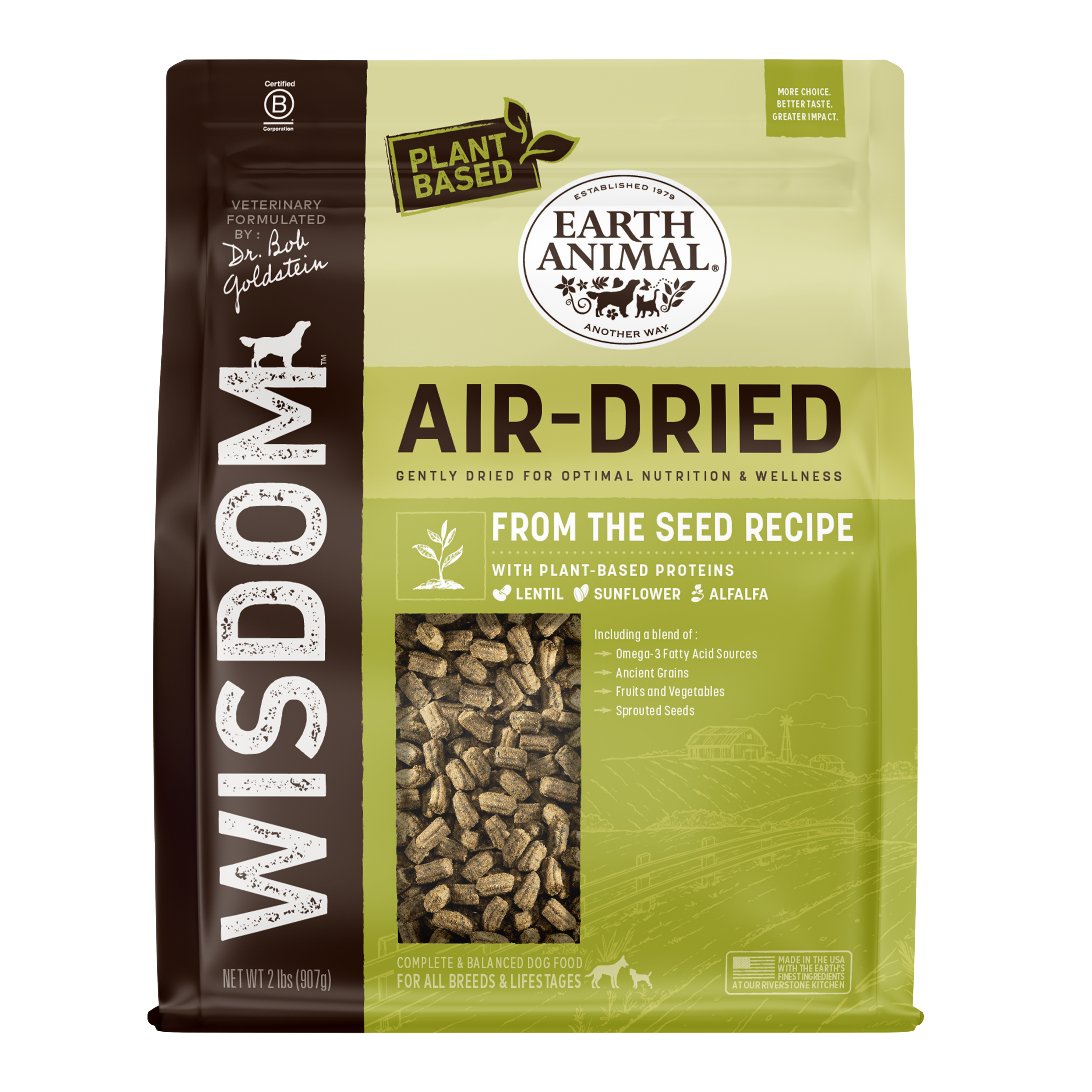 Wisdom Air Dried From the Seed Recipe Dog Food Earth Animal