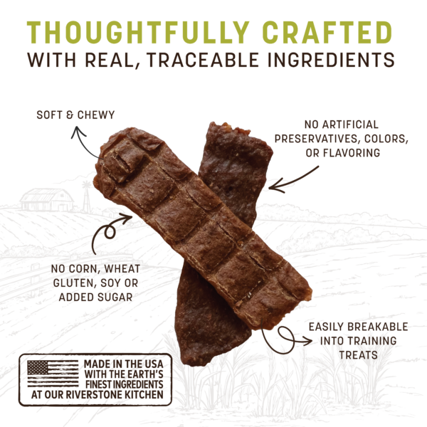 Wisdom Air-Dried Chicken Jerky is thoughtfully crafted with real, traceable ingredients