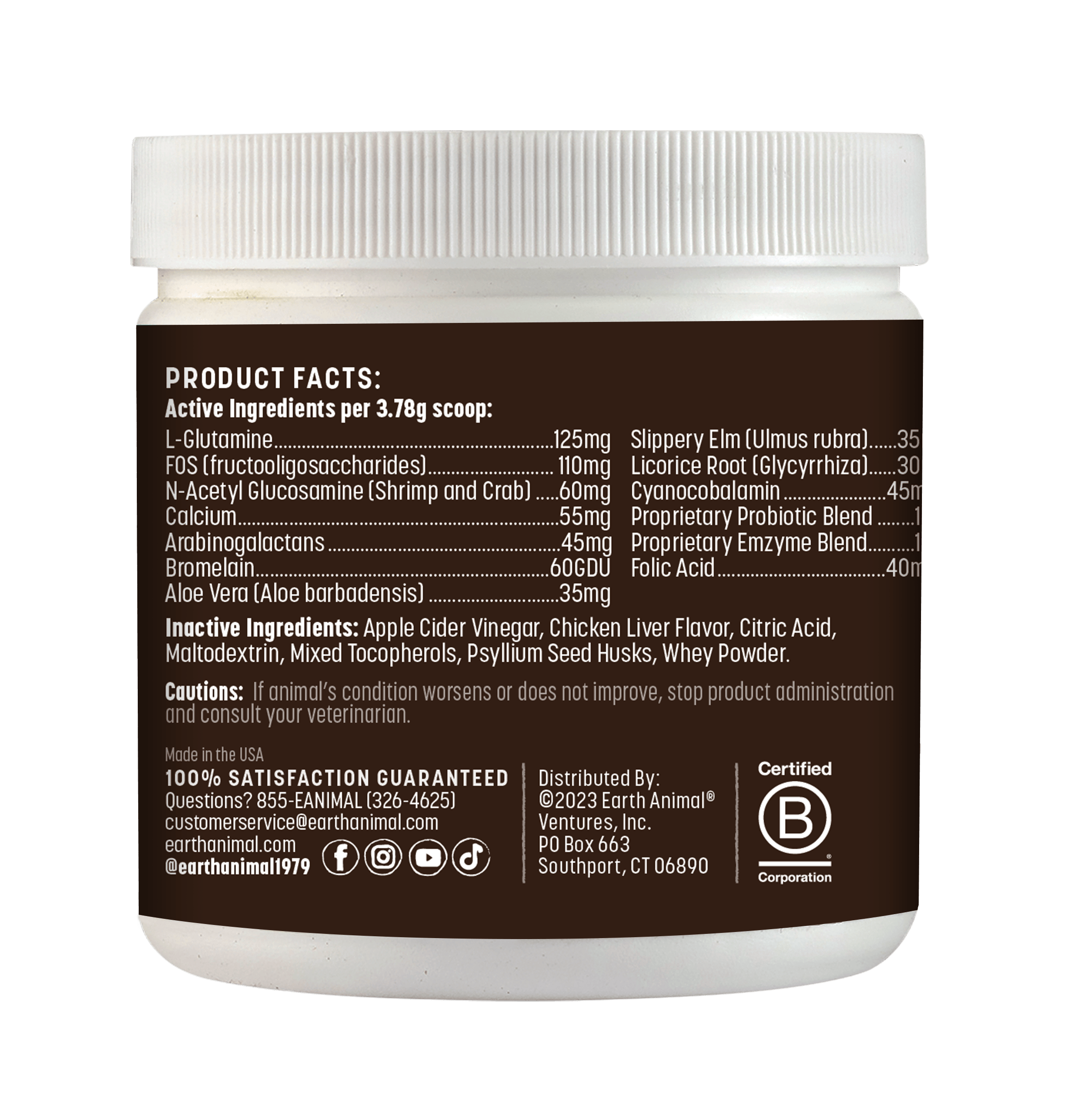 Healthy Digestion Powder Supplement - Earth Animal