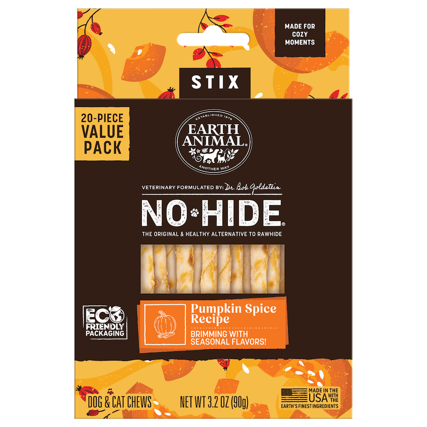 Pumpkin Spice No-Hide® Stix | Long-Lasting Small Dog Chews