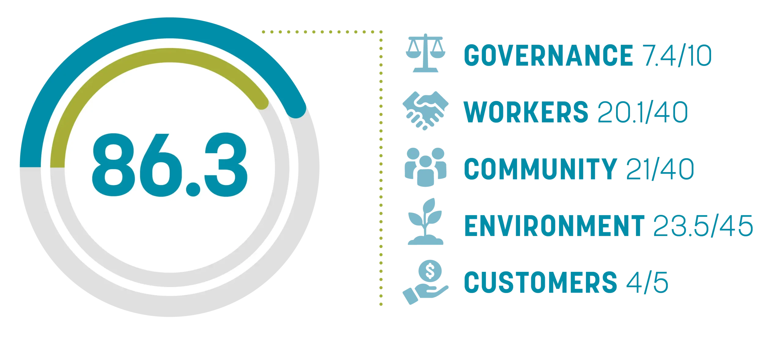 Earth Animal B-Corp Score 2024: 86.3