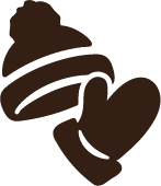 Pin-Up Fundraiser and the best holiday gifts! - mitten & hat icon